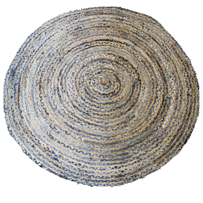Jute & Recycled Denim Rug - Choice of 3 Sizes