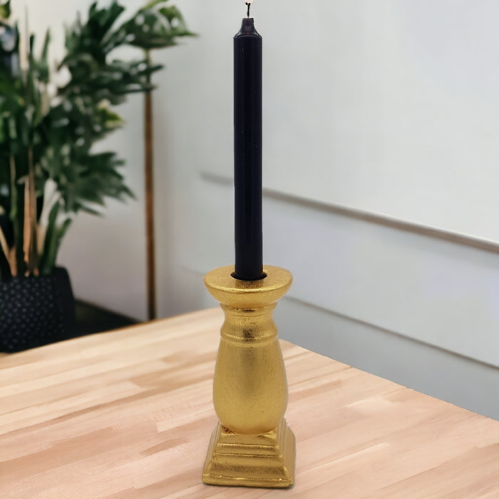 Classic Gold Ceramic Candle Holder