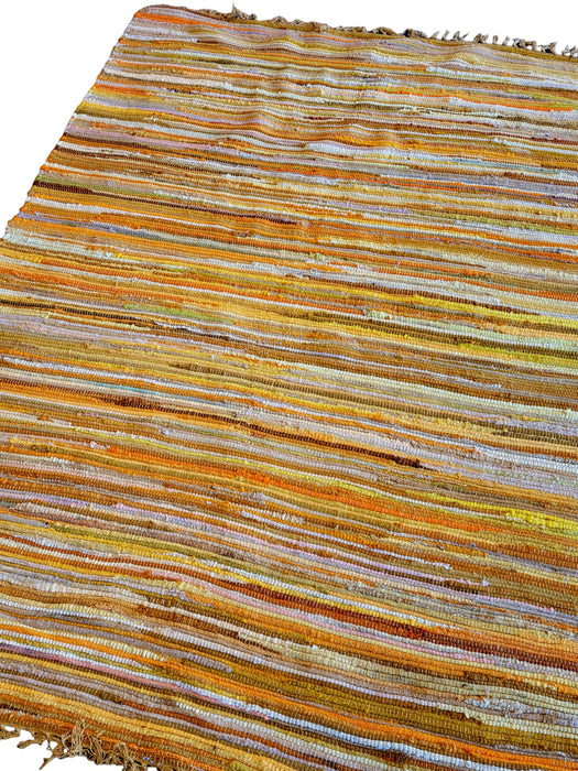 Large Dari Rag Rug - AQUA / SUNRISE