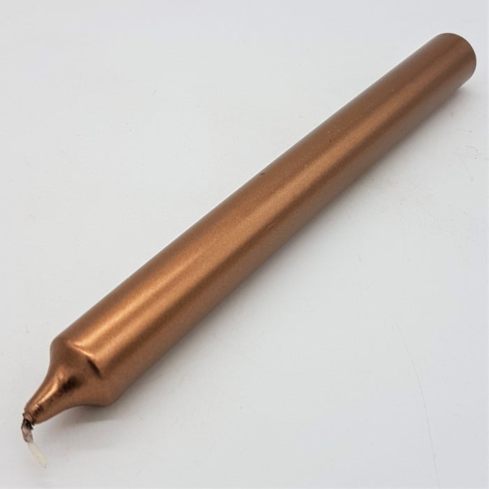 21cm Non-Drip 'Bistro Style' Dinner Candles - Metallics