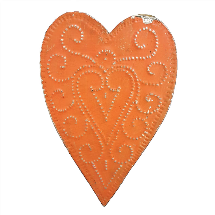 Wall-Hanging Embossed Heart Plaque - Assorted Colours