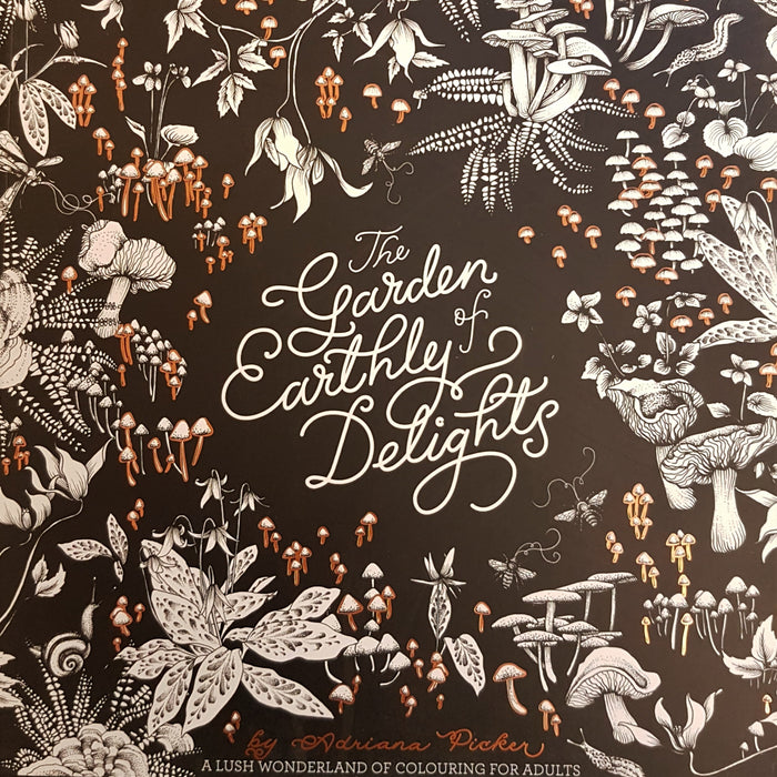 Adult Colouring Book - The Garden Of Earthly Delights by Adriana Picker
