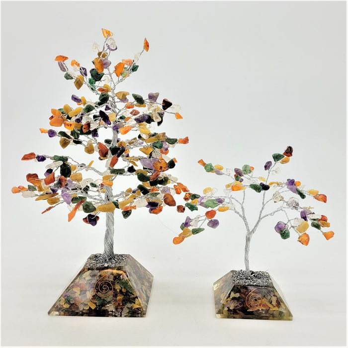 Gemstone Tree with Orgonite Base - Choice of Stones & Sizes