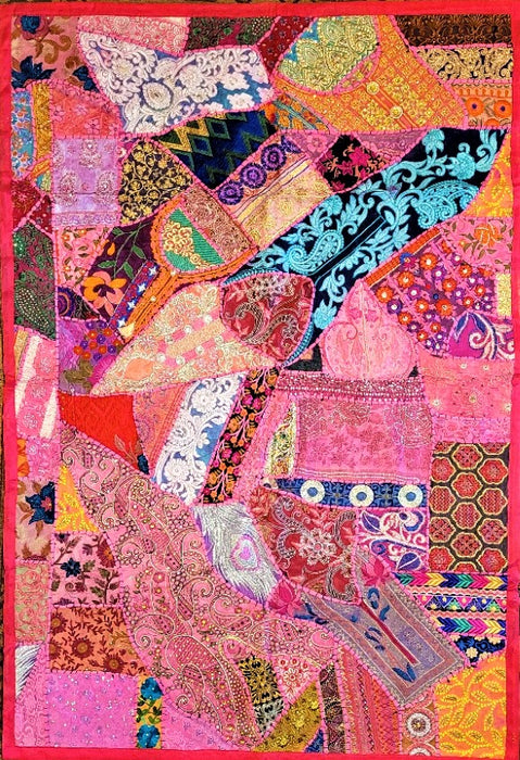 Large Patchwork Wall Hanging / Table Decoration