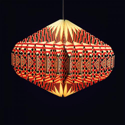 Geometric Patterned Origami Light Shade - Choice of 3 Colours