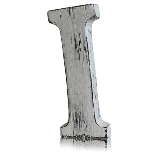 White-Washed Mango Wood Letters - Full Alphabet