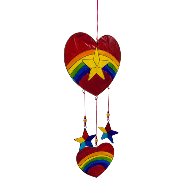 Two Hearts Suncatcher