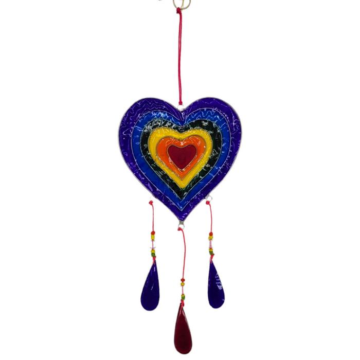 Rainbow Heart Suncatcher