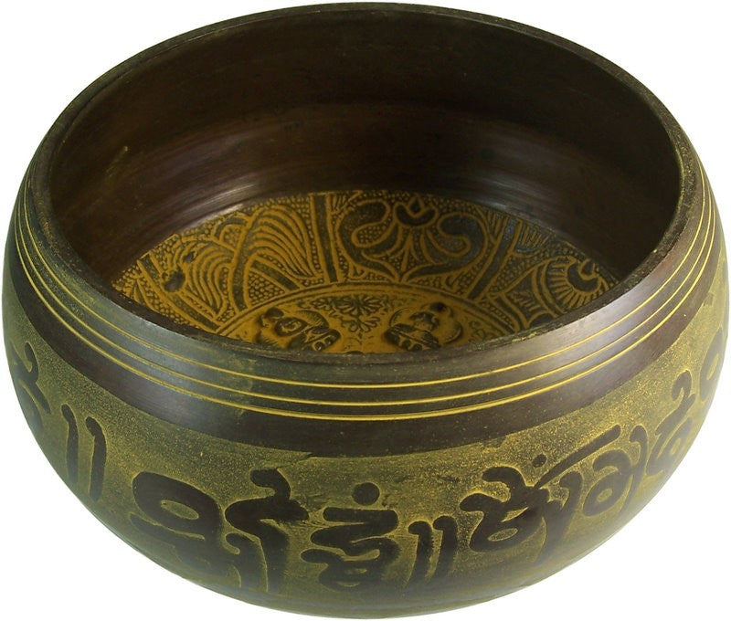 Brass Singing Bowl - Extra Loud Five Buddhas