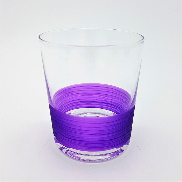 Half-Coloured Glass Votive / Tealight Holder - Four Colour Options