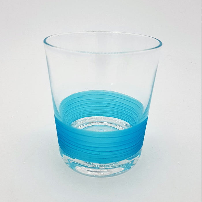 Half-Coloured Glass Votive / Tealight Holder - Four Colour Options