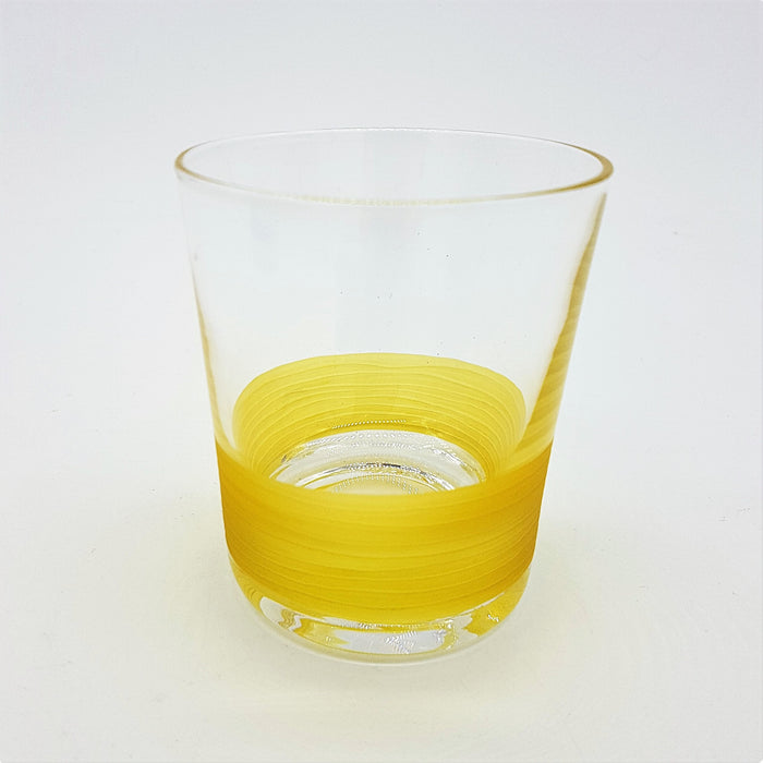 Half-Coloured Glass Votive / Tealight Holder - Four Colour Options