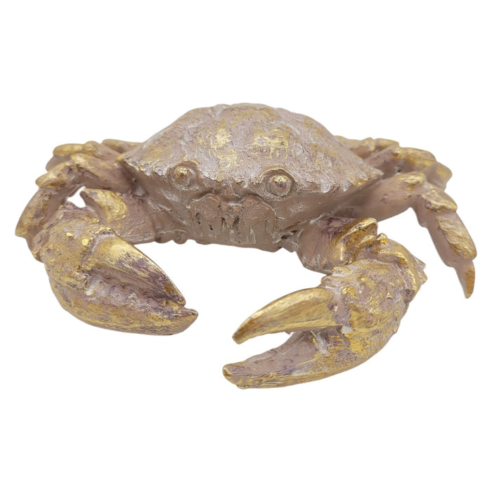 Gold-Coloured Resin Crab Ornament