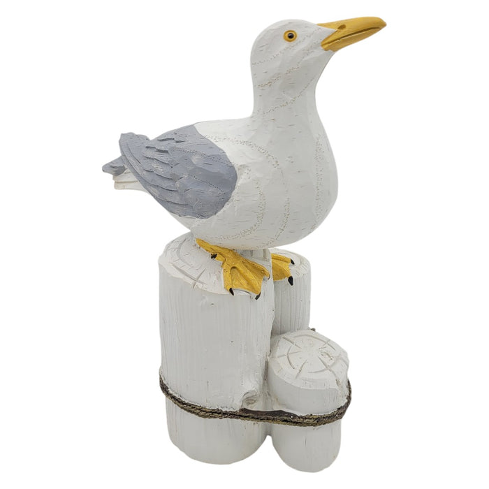 Resin Seagull On Post