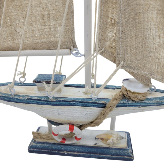 Small Wooden Sailing Boat