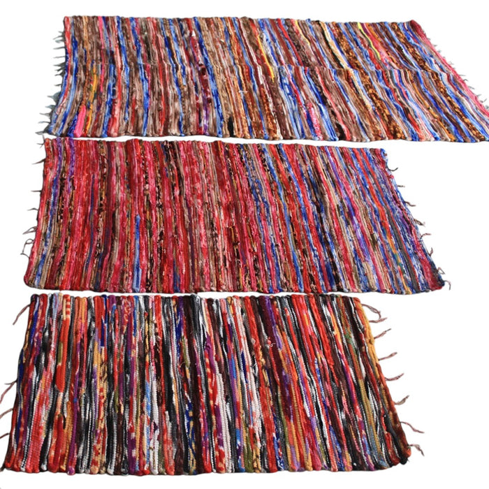 Small Velvet Dari Rag Rug