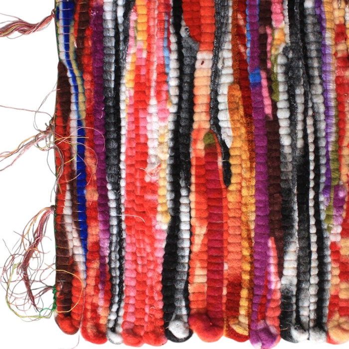 Large Velvet Dari Rag Rug