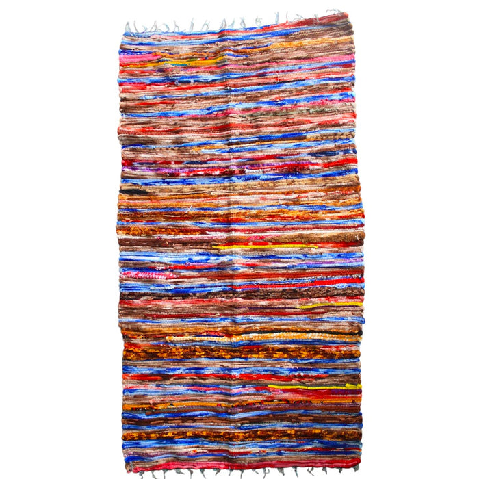 Large Velvet Dari Rag Rug