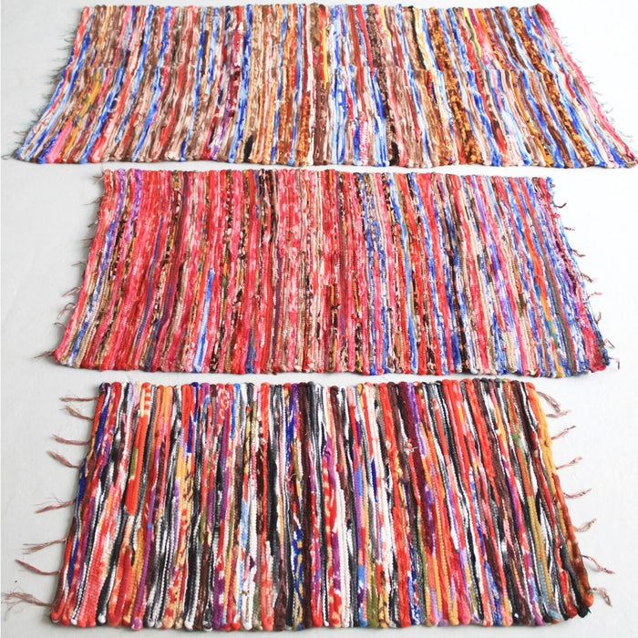 Large Velvet Dari Rag Rug
