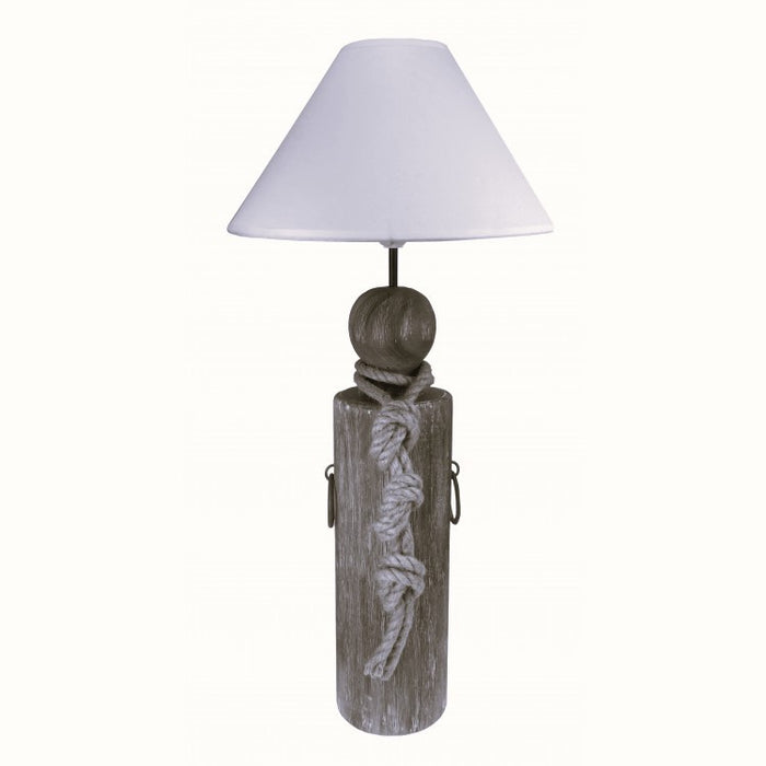 Dock Post with Fisherman's Rope Lamp