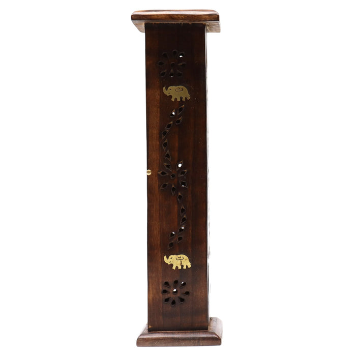 Mangoholz Räucherturm - Eckig