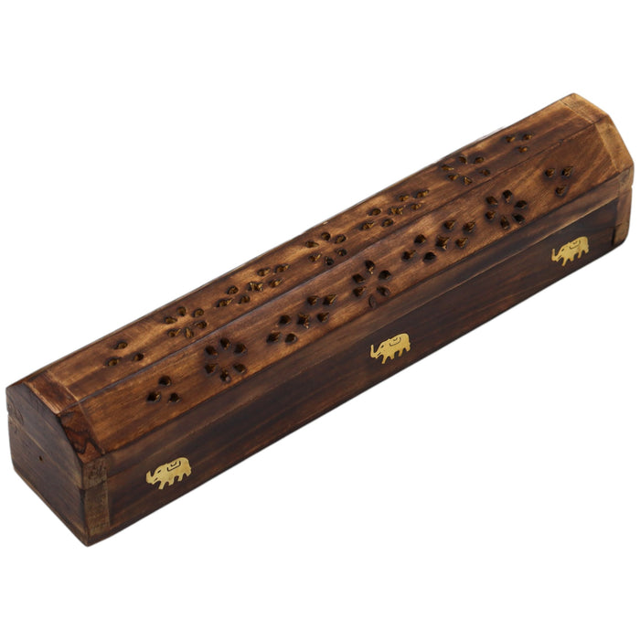 Räucherbox aus natürlichem Mangoholz