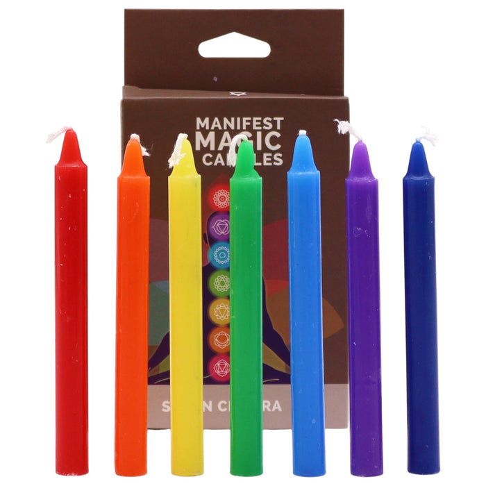 Sieben-Chakra-Manifestationskerzen-Set
