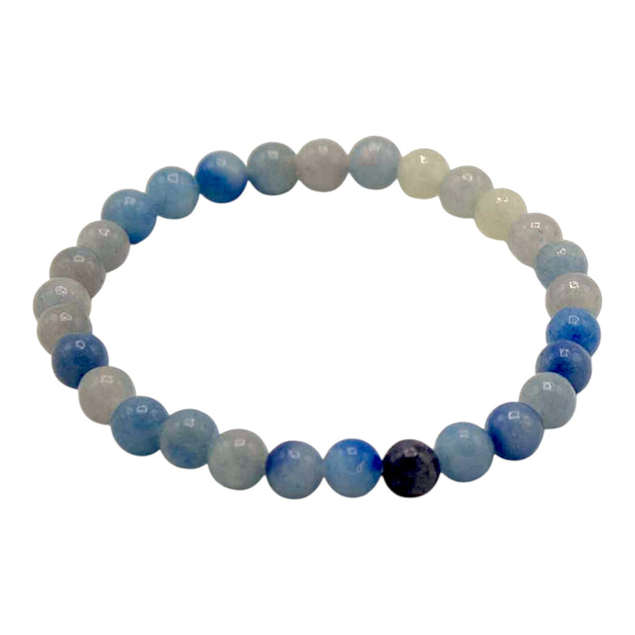 Gemstone 'Manifestation' Bracelet - Blue Lace Agate - Independence