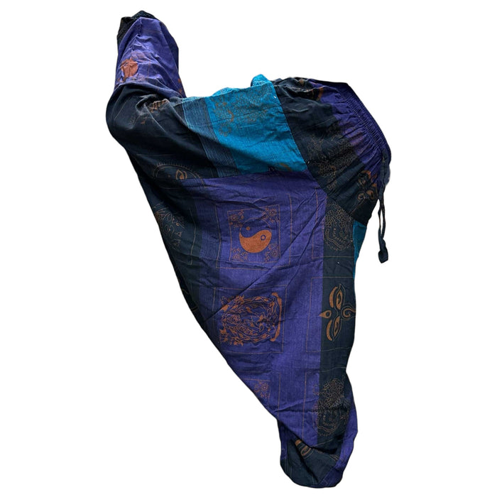 Aladdin Yoga & Festival Pants - Himalayan Print, Purple