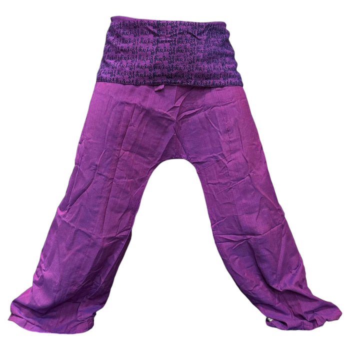 Thai Fisherman Pants - Mandala Mantra, Purple