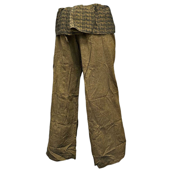 Thai Fisherman Pants - Mandala Mantra, Orange