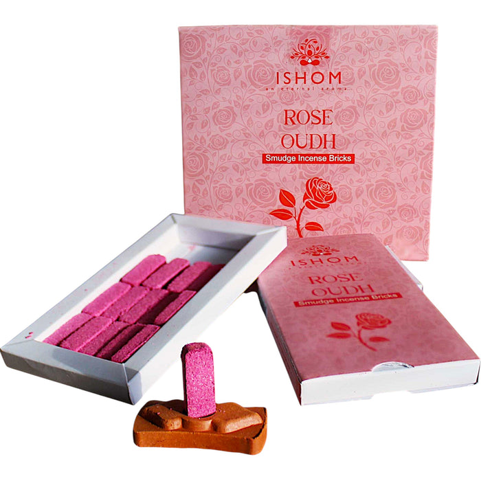 ISHOM Räucherstäbchen und Brenner - Rose Oudh