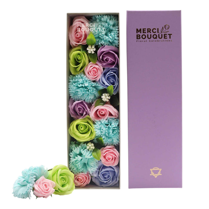 Geschenkbox Seifenblumen - Blau - Babysegen