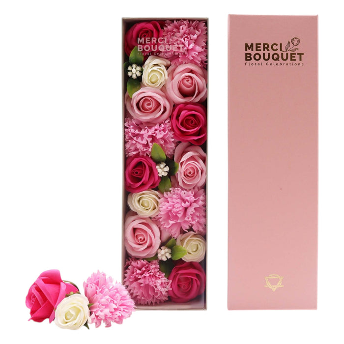 Geschenkbox Seifenblumen - Rosa - Baby-Segen