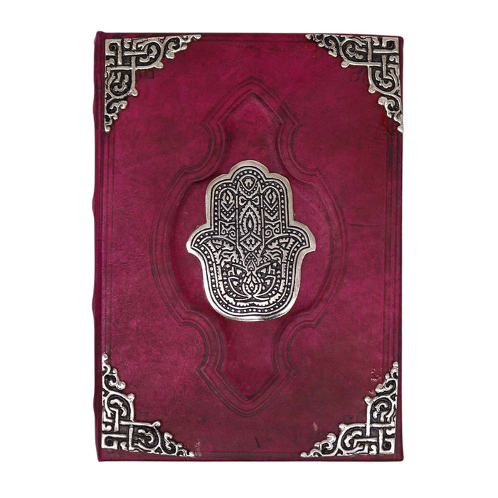 Leder Notizbuch - Hamsa Hand (25x18cm)