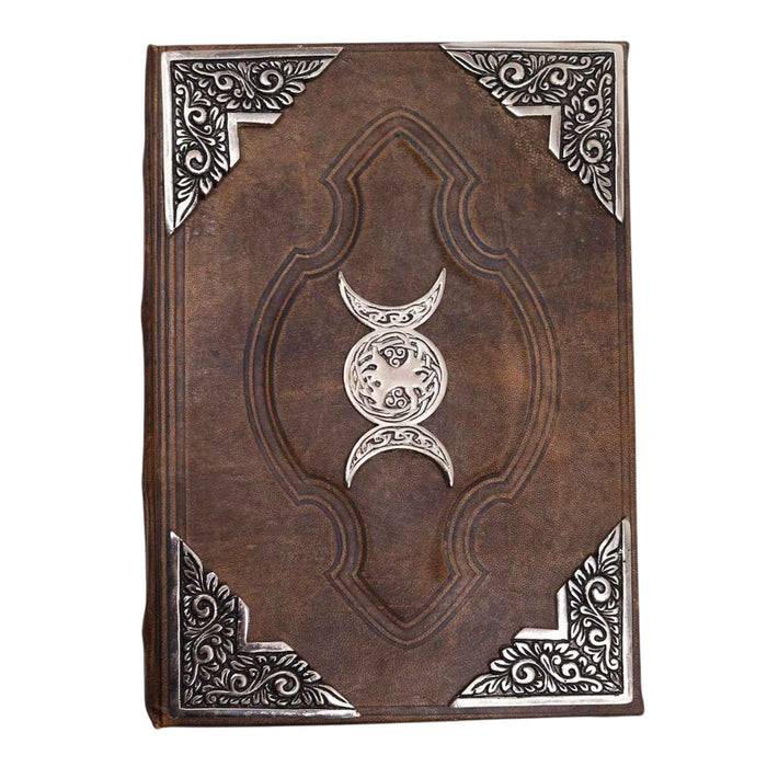 Ledernotizbuch – Dreifachmond (25x18cm)