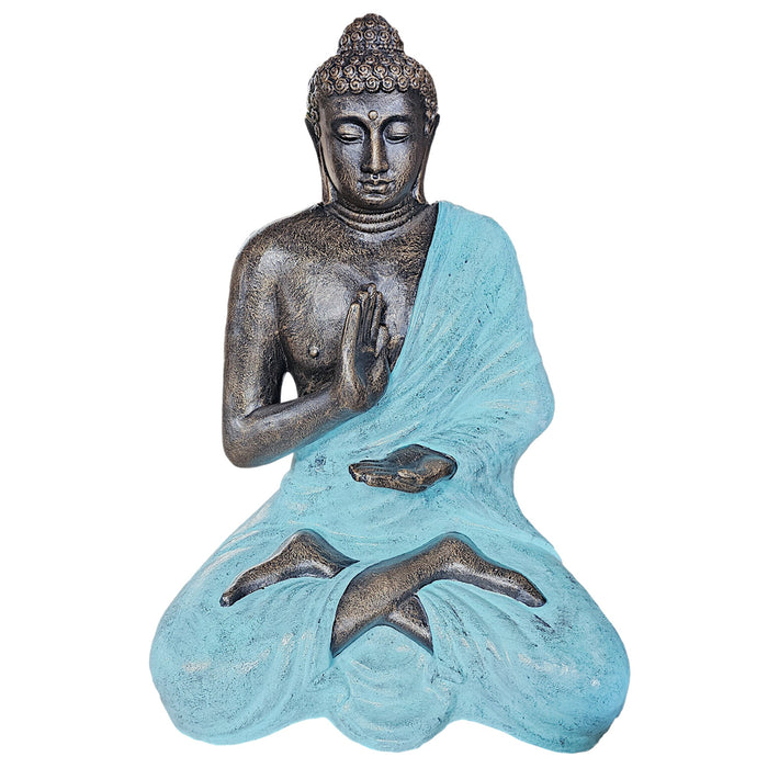 Großer Buddha Türkis & Stein Meditation in Stupa - 1,5m