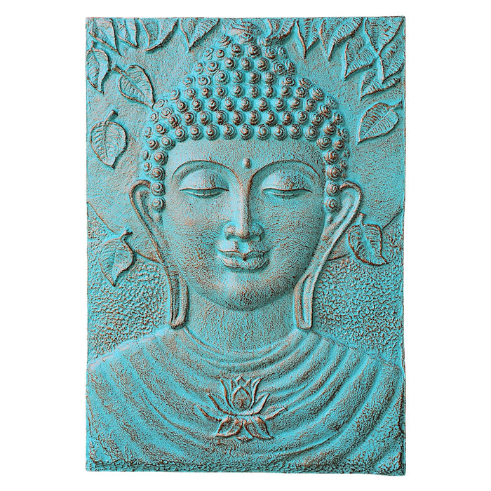 Large Turquoise Buddha Relief - 1M