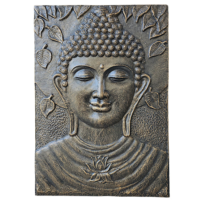 Large Antique Gold Buddha Relief - 1M