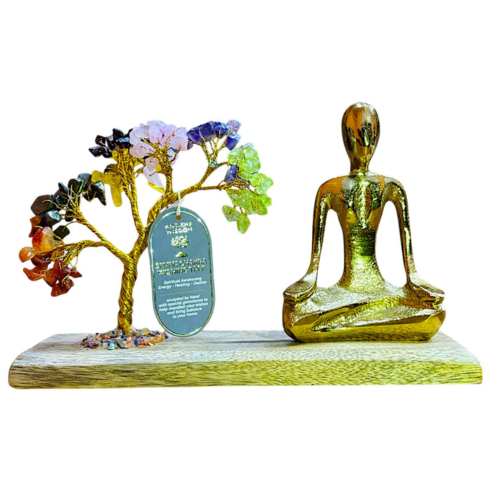 Edelstein-Yoga-Garten – Mudra-Pose, Sieben Chakren