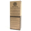 Kraft-colored cardboard box with black ornate logo and geometric border for 200ml sage rosemary reed diffuser with eco-mineral oil base