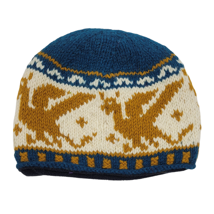 100% Wool DRAGON Beanie Hat (Adult)