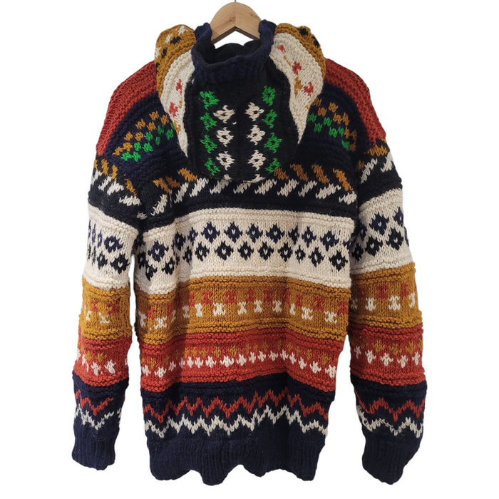 GRINGO FAIRTRADE 100% Wolle Strickpullover – Türkis
