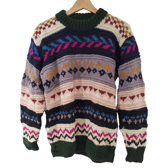 GRINGO FAIRTRADE 100% Wolle Strickpullover – Türkis