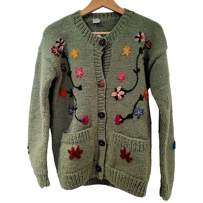 GRINGO FAIRTRADE 100% Wolle Strickpullover – Türkis
