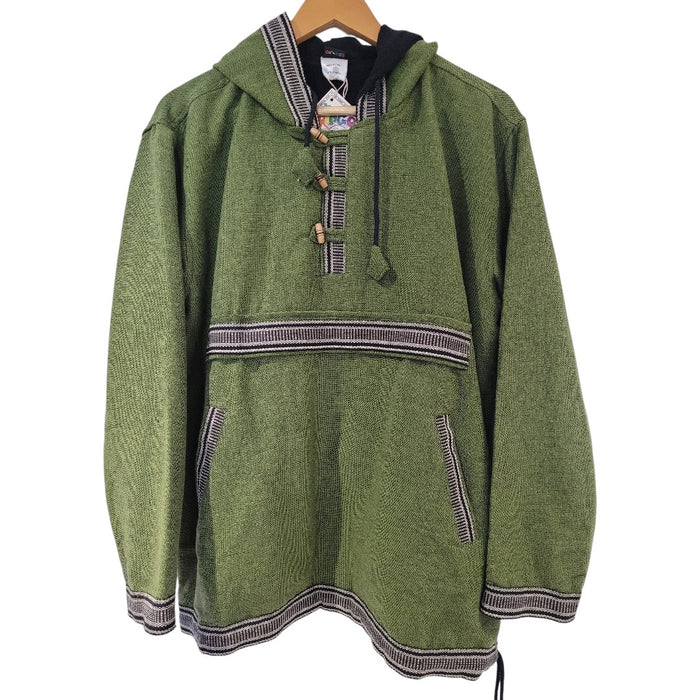 GRINGO FAIR TRADE Blaue Stonewashed Jacke mit Sternenmuster