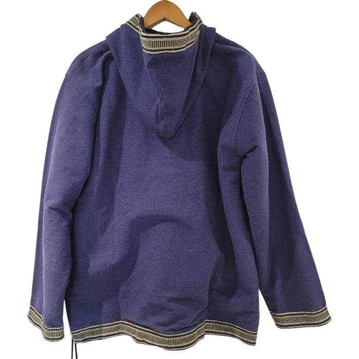 GRINGO FAIR TRADE Blaue Stonewashed Jacke mit Sternenmuster