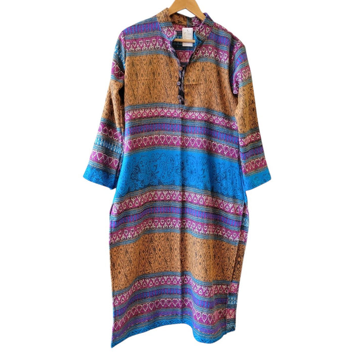 Tapestry Style Maxi Shirt Dress - Choice of 2 Colours