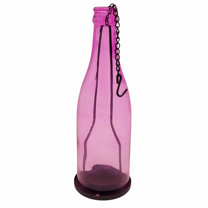 Glass Bottle Hanging Tealight Holders - Choice Of 6 Colours