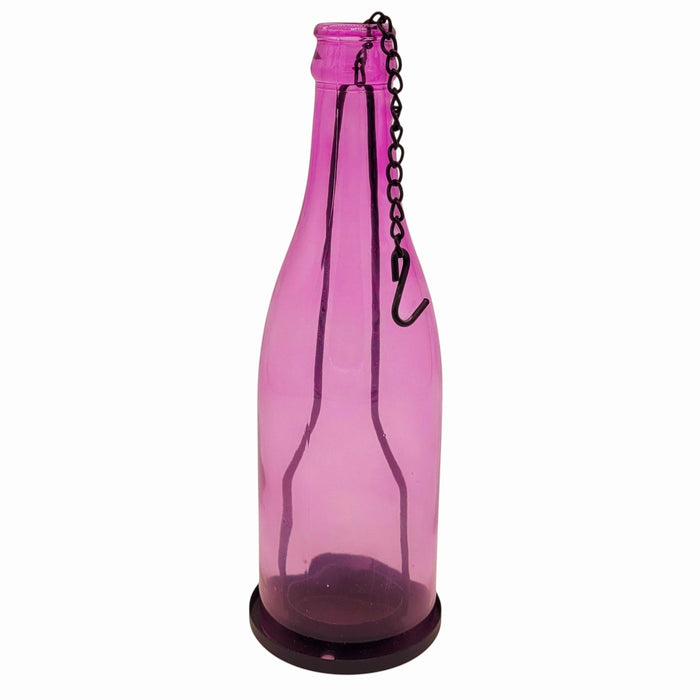 Glass Bottle Hanging Tealight Holders - Choice Of 6 Colours
